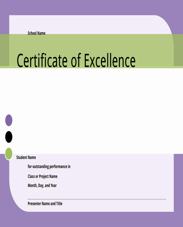 Certificate Of Excellence for Students Beautiful Download Certificate Of Excellence for Student for Free