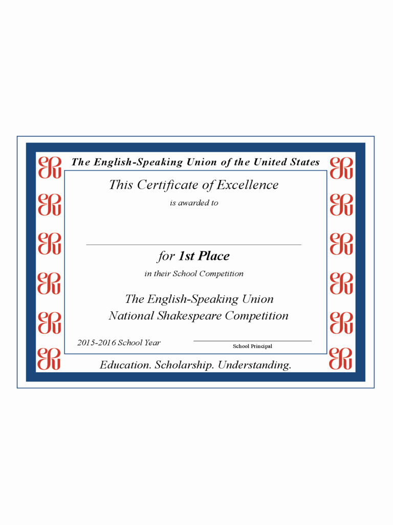 Certificate Of Excellence for Students Luxury Certificate Of Excellence 6 Free Templates In Pdf Word