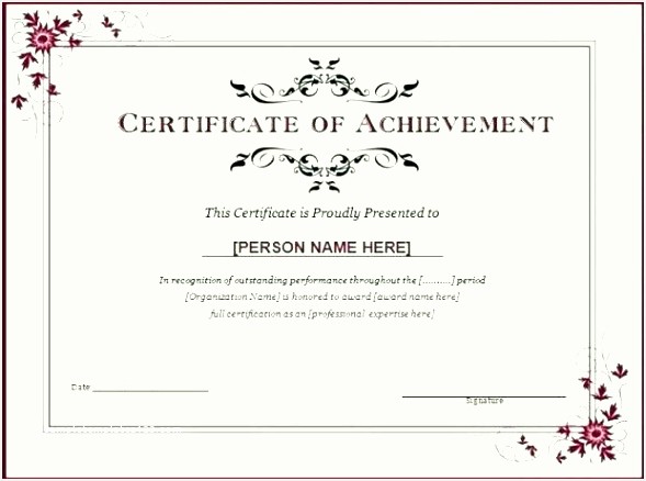 Certificate Of Excellence Template Word Beautiful Certificate Excellence Templates for Word