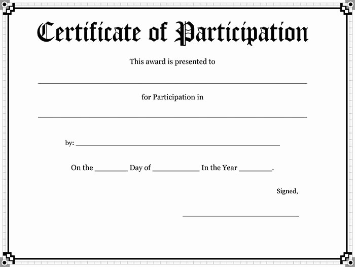 Certificate Of Participation for Kids New 30 Free Printable Certificate Templates to Download