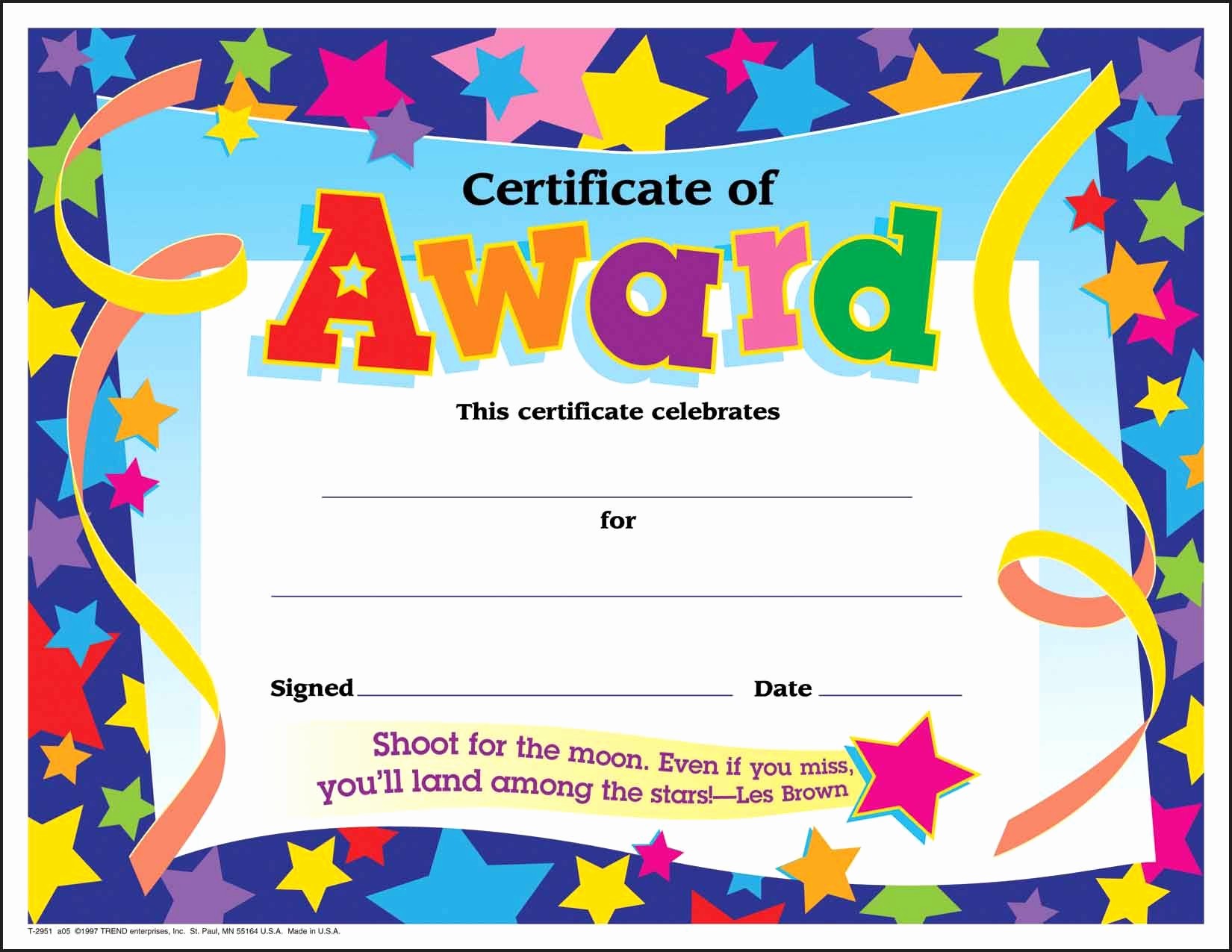 Certificate Of Participation for Kids Unique Certificate Template for Kids Free Certificate Templates