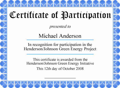 Certificate Of Participation Wording Samples Inspirational Free Printable Certificates Personalize It then Print It