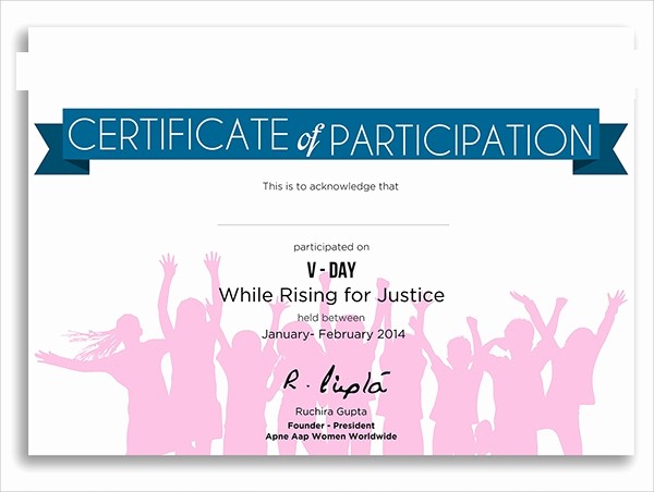 Certificate Of Participation Wording Samples Unique 9 Participation Certificates Examples &amp; Samples