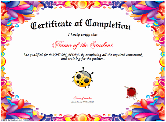 Certificate Of Recognition for Kids Best Of Certificate Creator Certificate Maker