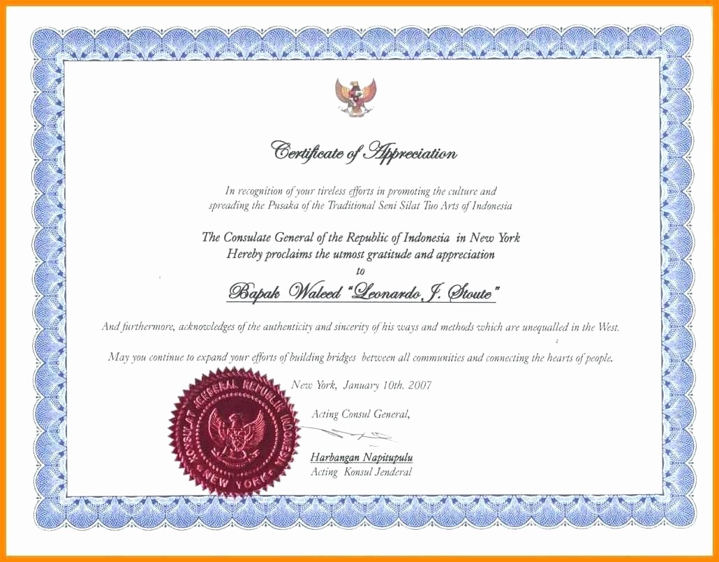 Certificate Of Recognition Template Word Best Of Template Certificate Recognition Template Word