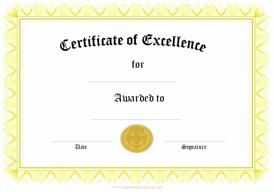 Certificate Of Recognition Template Word Inspirational Certificate Recognition Template Word Editable Award