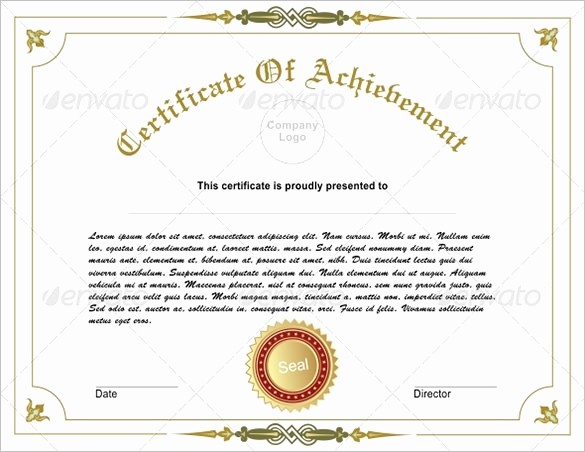Certificates Of Achievement Templates Free Inspirational 36 Fabulous Achievement Certificate Templates Word Psd
