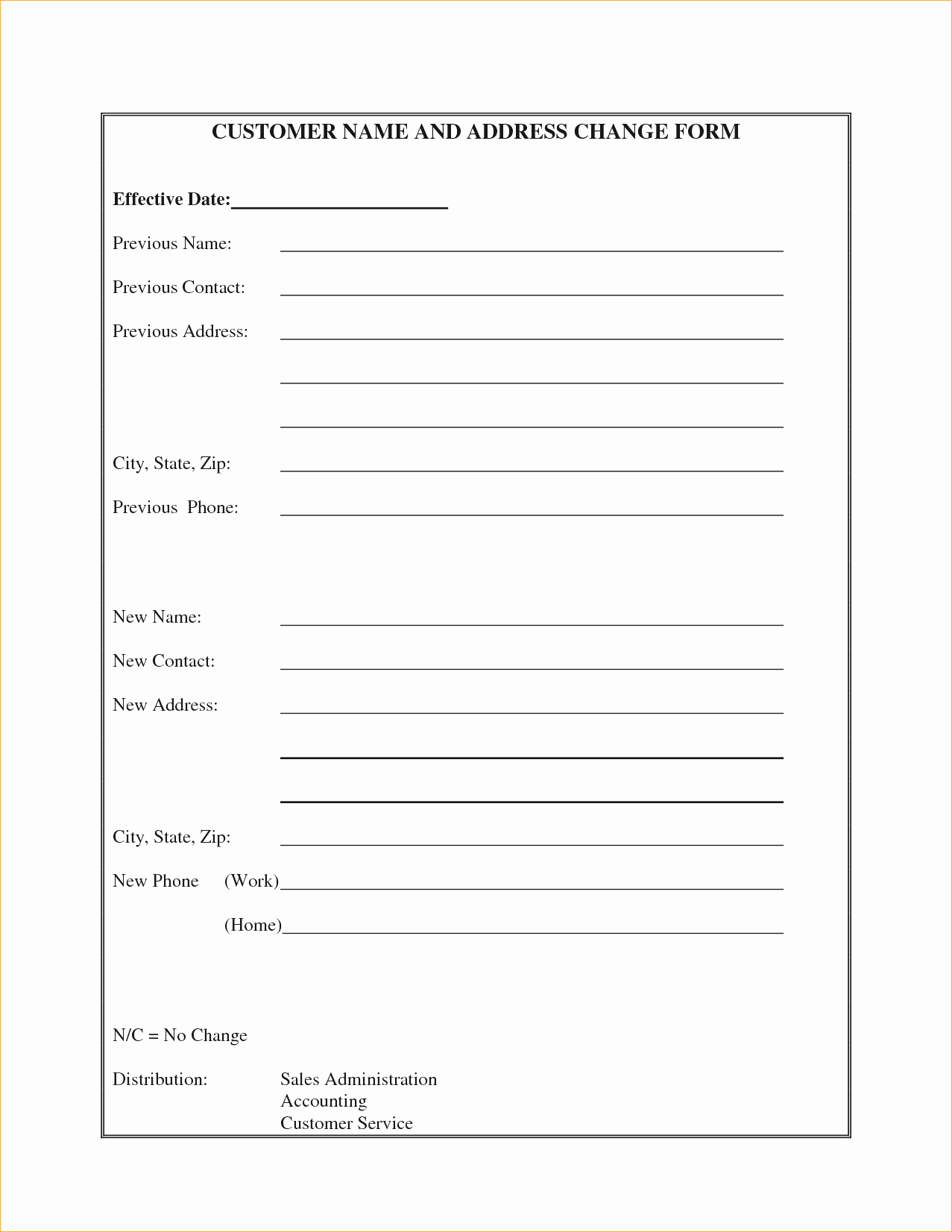 Change Of Address Template Word Inspirational Address form Template Change Of Address form Latter Day