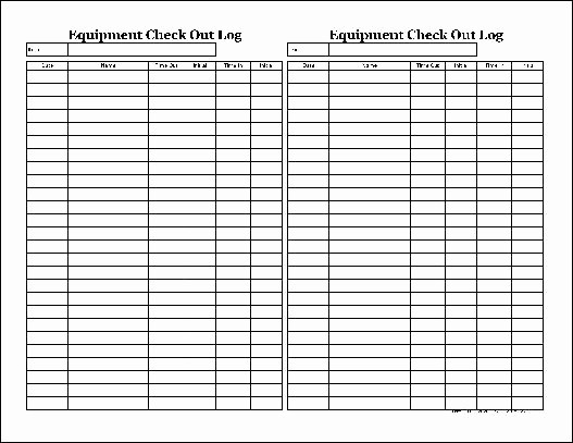 Check In and Out Template Fresh Best S Of Technology Check Out form Equipment Check