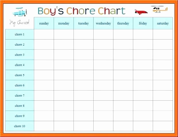 Chore Chart Template Free Download Best Of Printable Blank Childrens Chore Charts Chore Chart