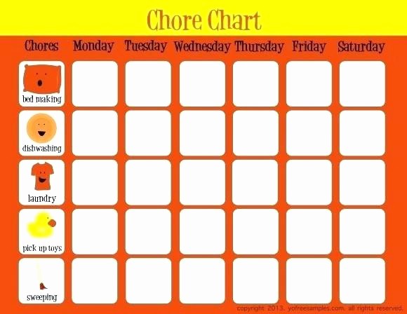 Chore Chart Template Free Download Unique Download Free Printable Chore Chart for Kids 4 Template