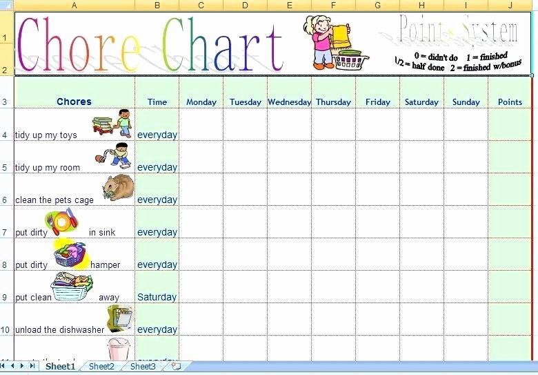 Chore Chart Template Google Docs Fresh Family Chart Template 5 Generation Blank Tree Excel Weekly