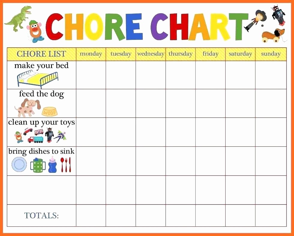 chore list template google sheets