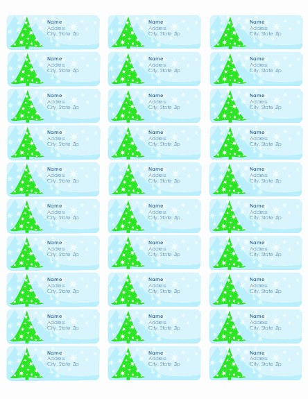 Christmas Address Label Template Free Fresh Free Christmas Address Labels Templates – Happy Holidays