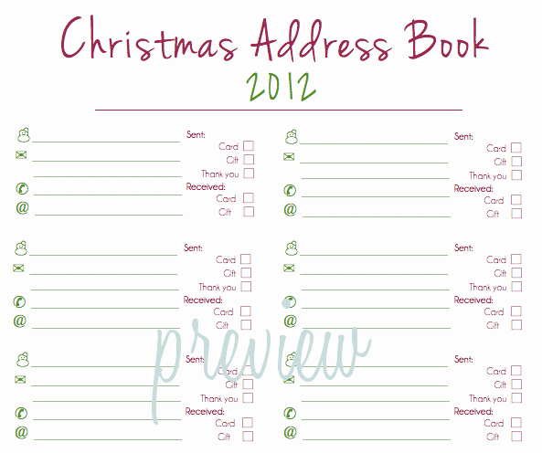 Christmas Card List Address Book Elegant A Living Sacrifice 39 Days Til Christmas All the