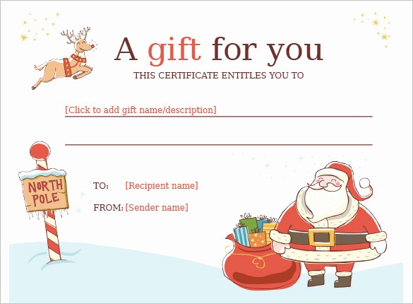 Christmas Certificates Templates for Word Fresh 20 Christmas Gift Certificate Templates Word Pdf Psd