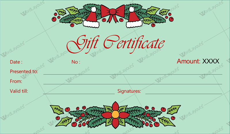 Christmas Certificates Templates for Word New Christmas Gift Certificate Template 30 Word Layouts
