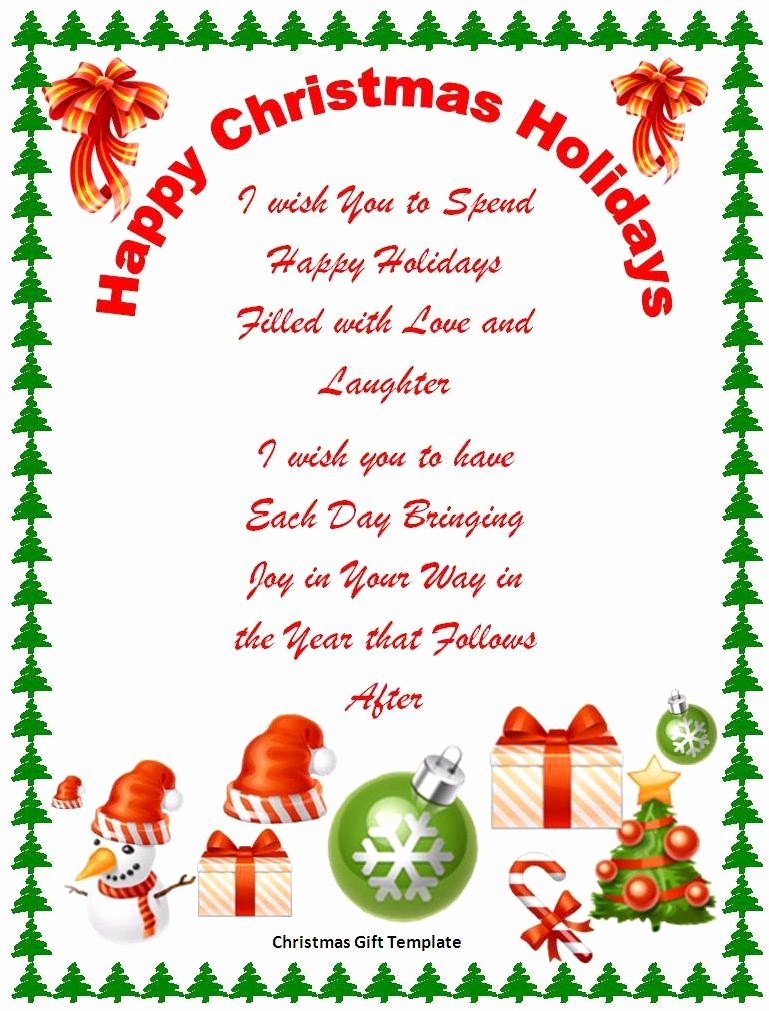 Christmas Certificates Templates for Word Unique 17 Free Christmas Templates for Word Free Word