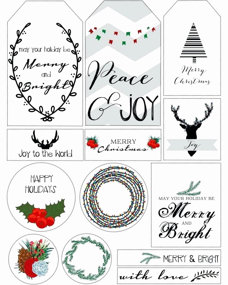 Christmas Gift Tag Template Word New Free Printable Gift Tag Templates for Word A Blank