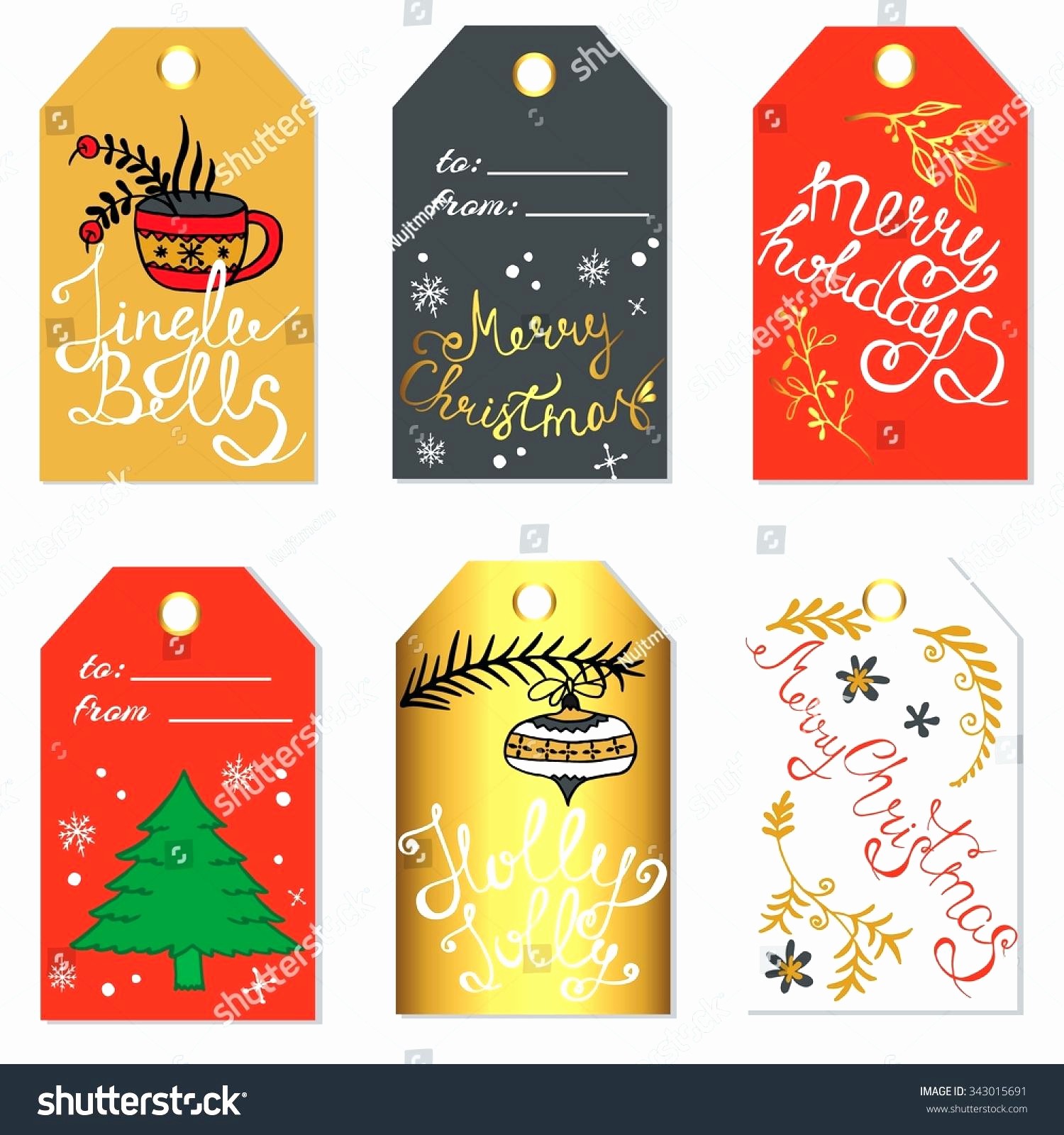 Christmas Gift Tags Template Free Beautiful Christmas Gift Labels Template
