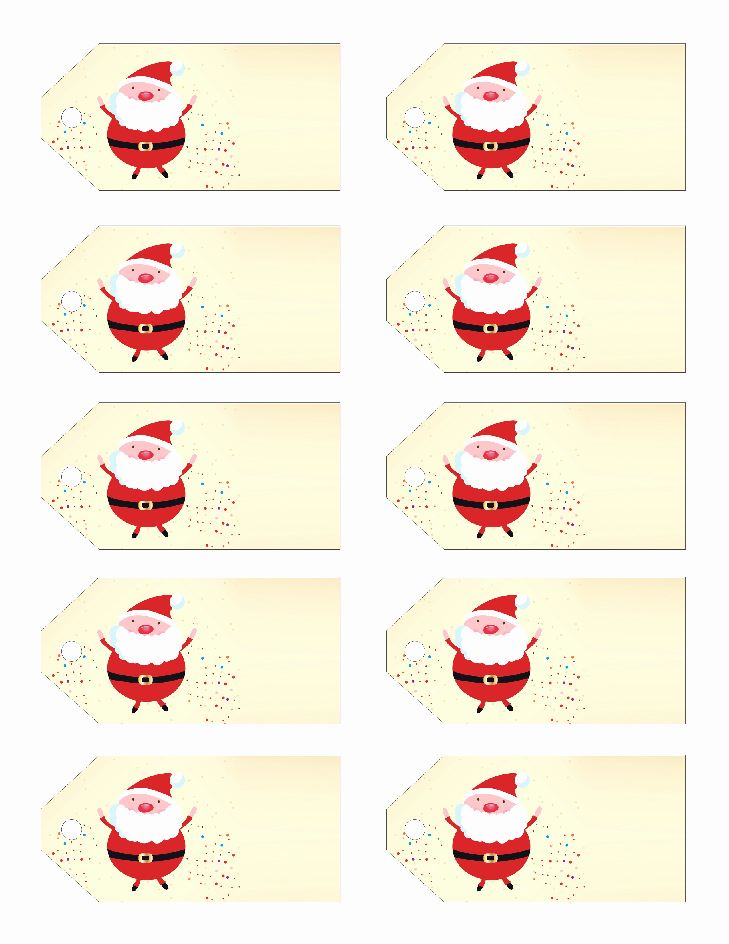 Christmas Gift Tags Template Free New Santa S Little T to You Free Printable Gift Tags and