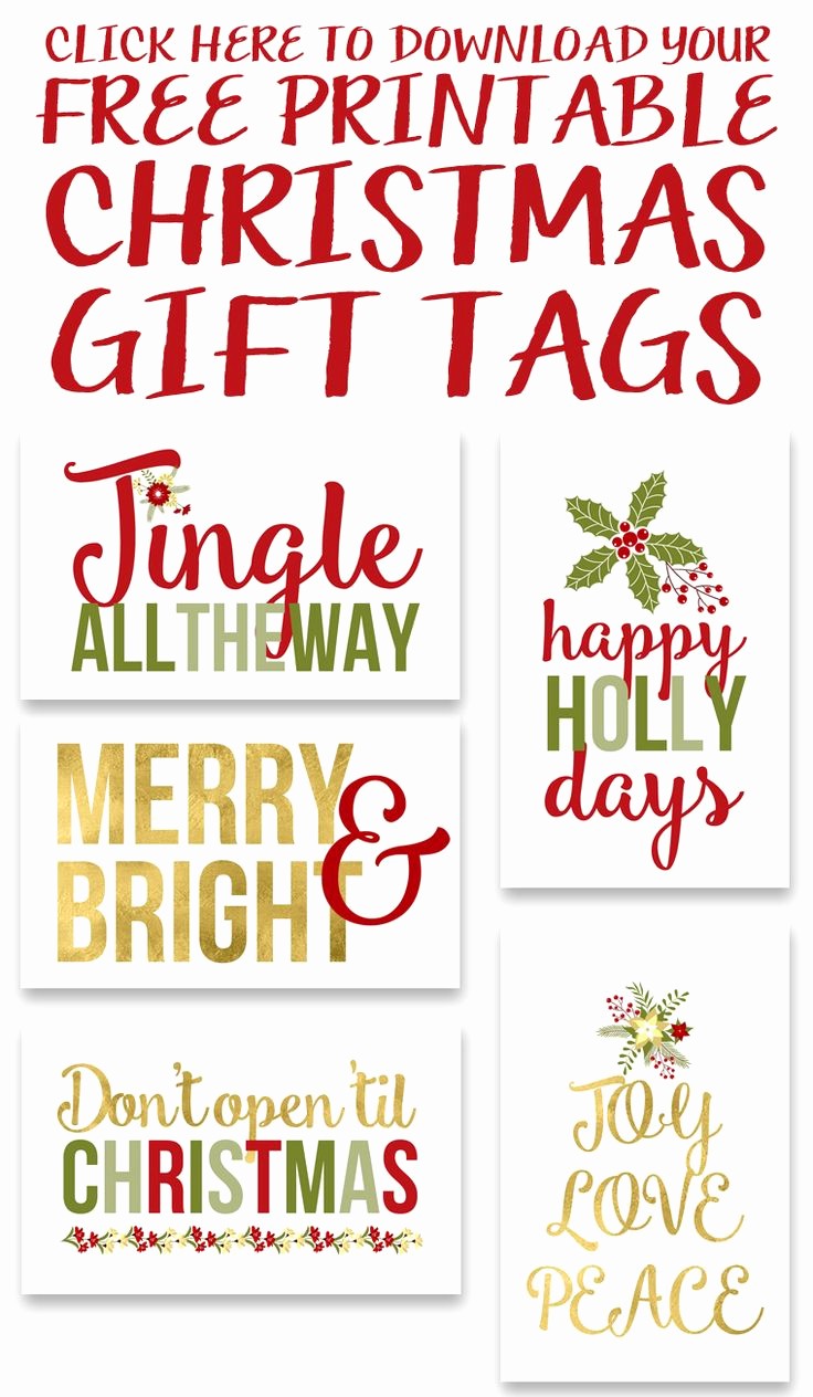Christmas Gift Tags Template Free Unique Christmas Gift Tags Templates Free Download – Festival