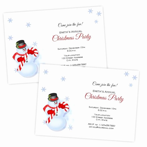 Christmas Invitations Templates Free Microsoft Luxury Snowman Christmas Invitation Template – A J S Prints