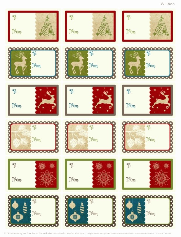 Christmas Mailing Labels Template Free Lovely A Rustic Christmas Printable Label Set