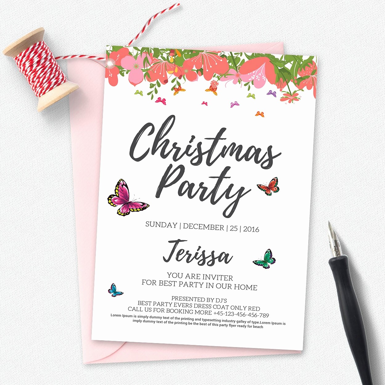 Christmas Party Invitation Free Template Inspirational Christmas Party Invitation Template Invitation Templates