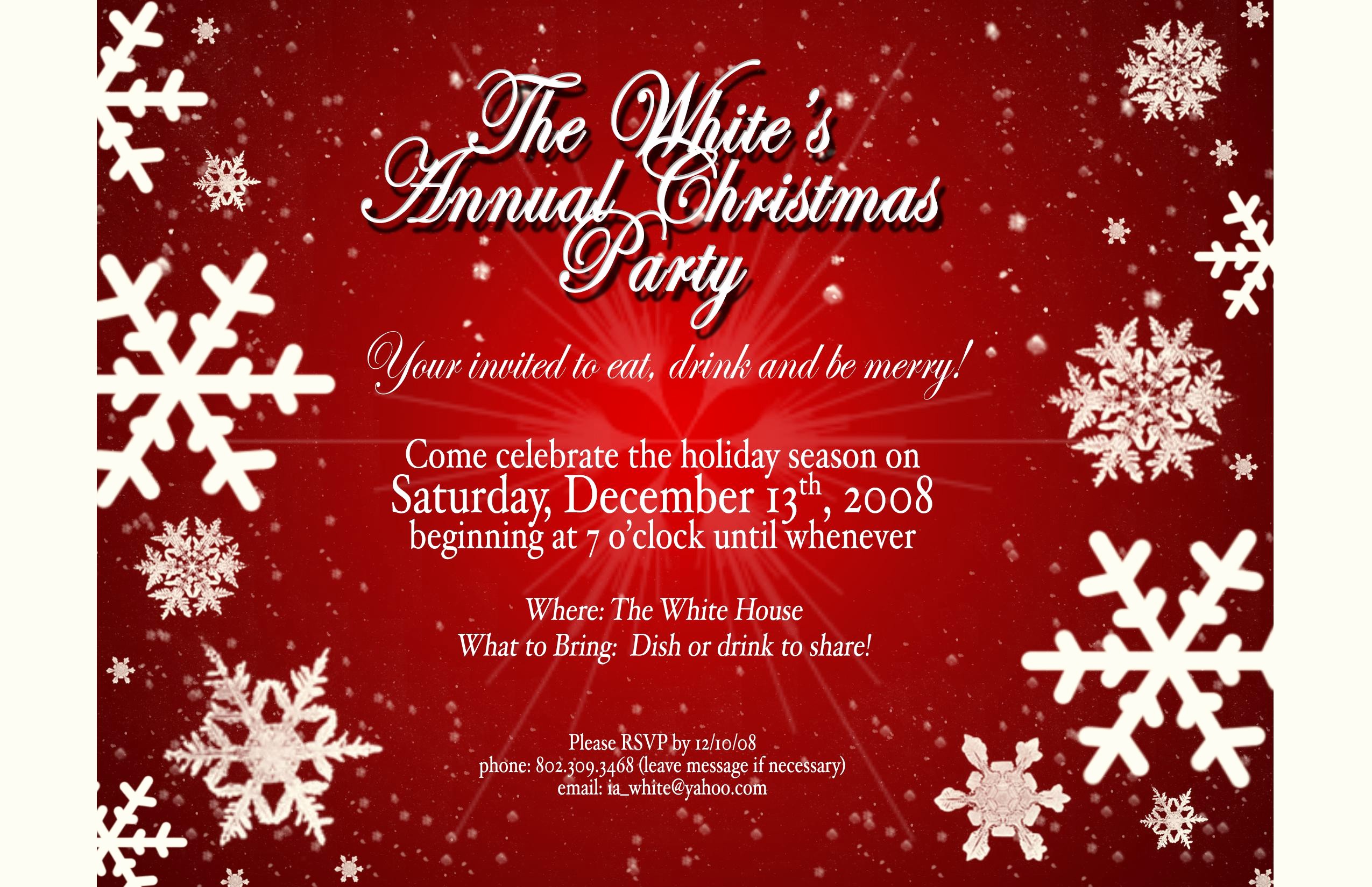 Christmas Party Invitation Free Template Lovely Christmas Party Invites