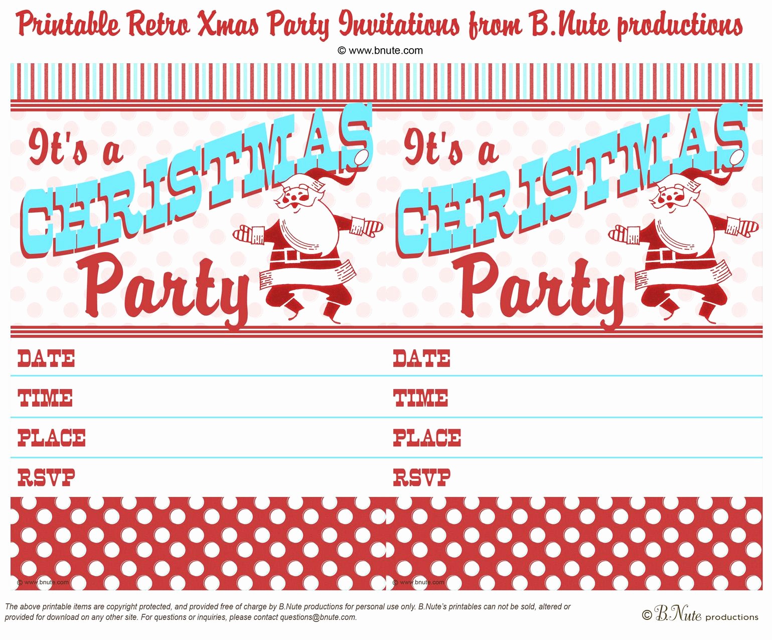 Christmas Party Invitations Free Template Inspirational Free Christmas Party Invitations