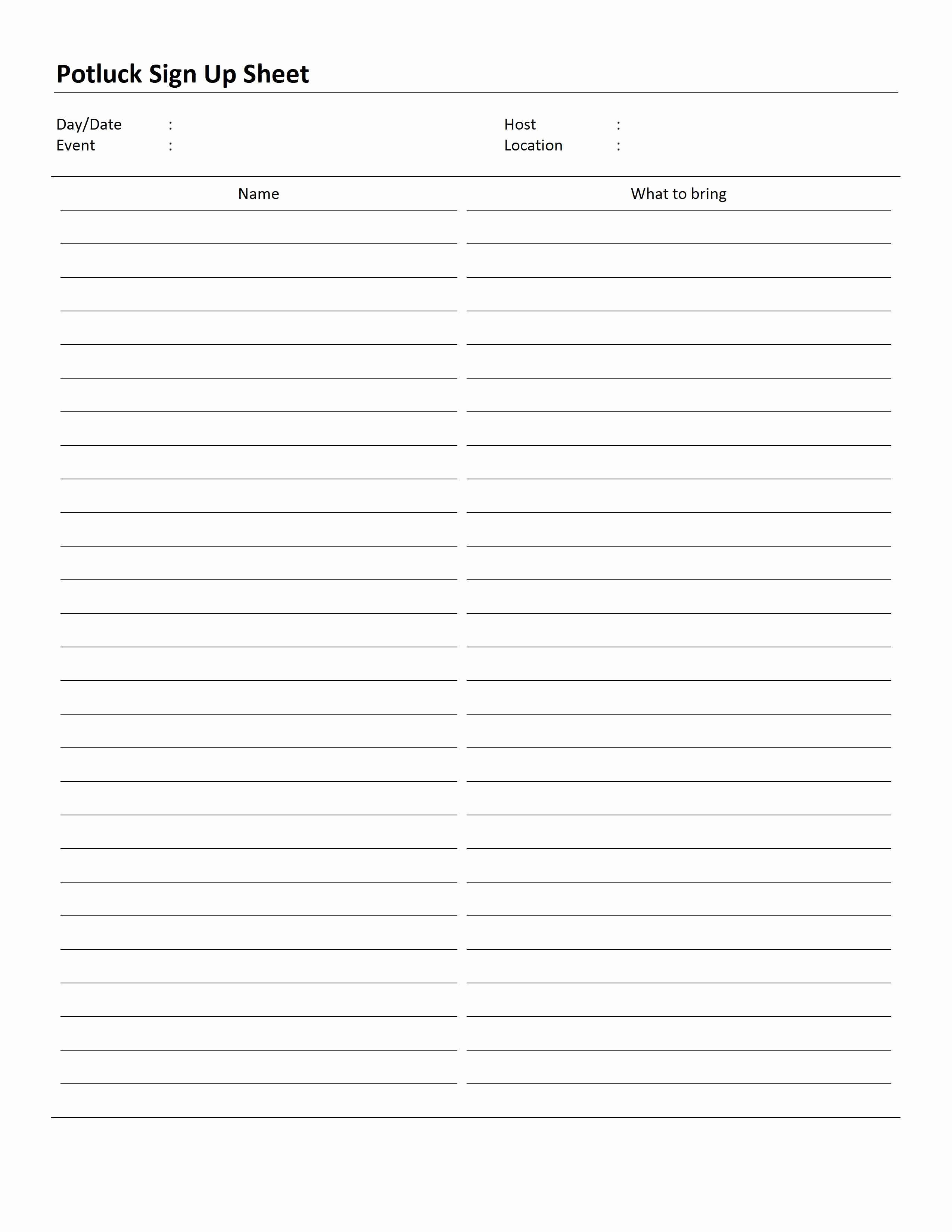 Christmas Sign Up Sheet Templates Best Of Search Results for “christmas Potluck Sign Up Template