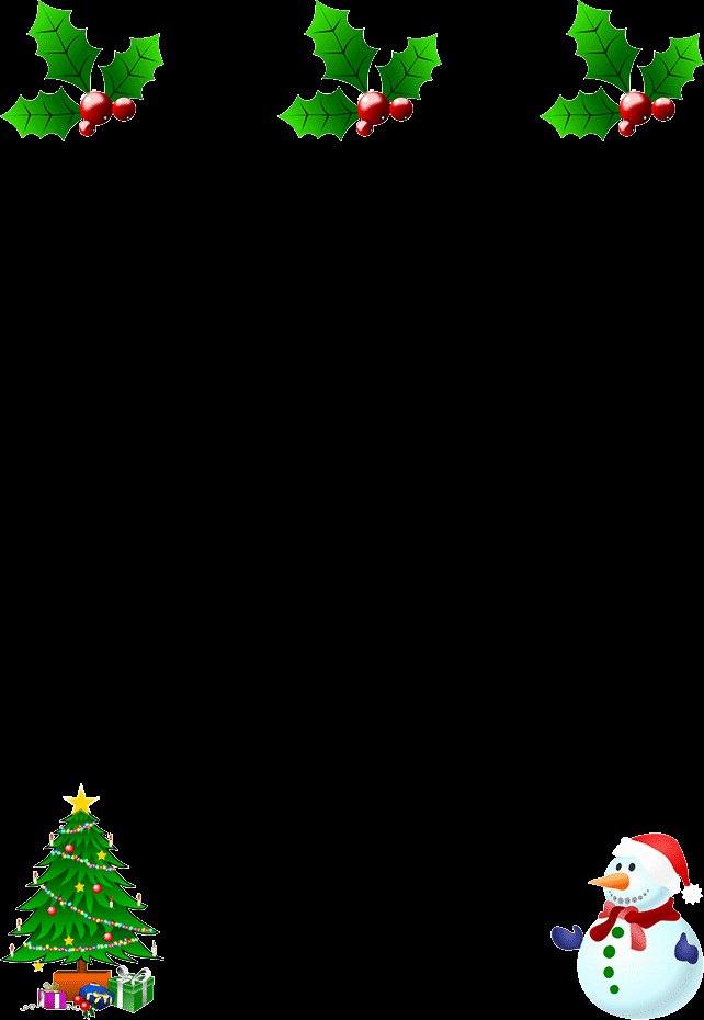 Christmas themed Borders for Word Beautiful Christmas Snowman Borders – Fun for Christmas &amp; Halloween