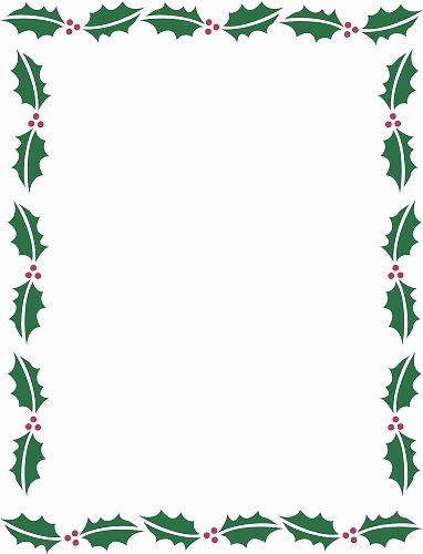Christmas themed Borders for Word Lovely Holiday Borders for Microsoft Word