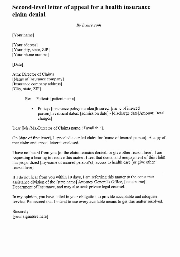 Claim Denial Letter Sample Airline Lovely Insurance Appeal Letter Sample