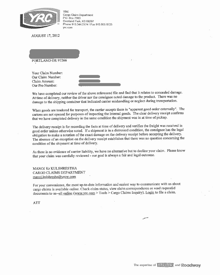 Claim Denial Letter Sample Airline Unique why is Shipping so Expensive and is there A Better Way