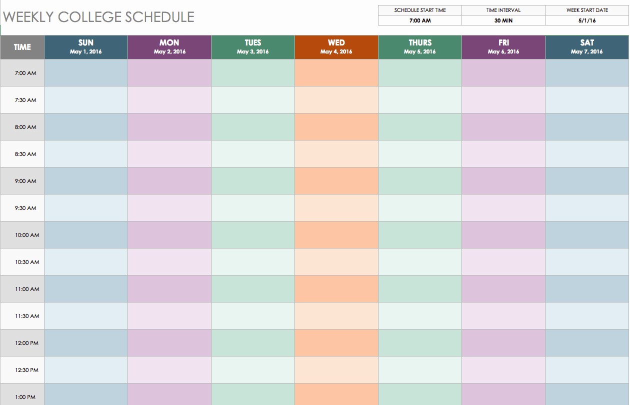 Class Schedule Maker Free Online Lovely Weekly Class Schedule Maker