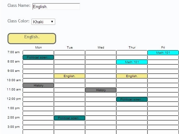 Class Schedule Maker Free Online Luxury 5 Free Websites to Create Timetable Line