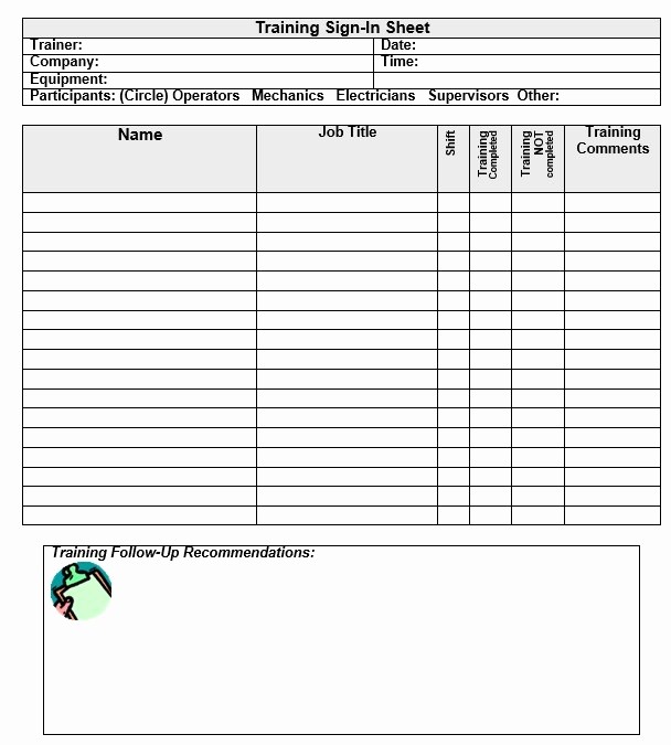 Class Sign In Sheet Template Awesome 10 Free Sample Army Training Sign In Sheet Templates