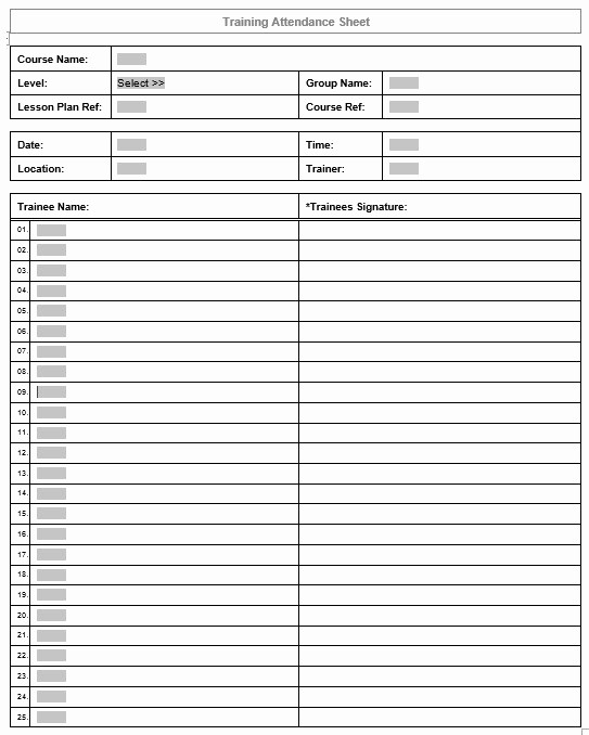 Class Sign In Sheet Template Elegant 10 Free Sample Army Training Sign In Sheet Templates
