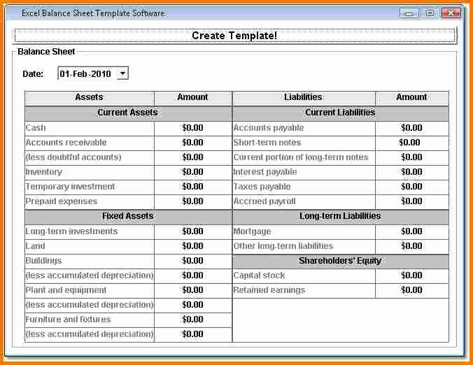 Classified Balance Sheet Template Excel Beautiful Balance Sheet Excel