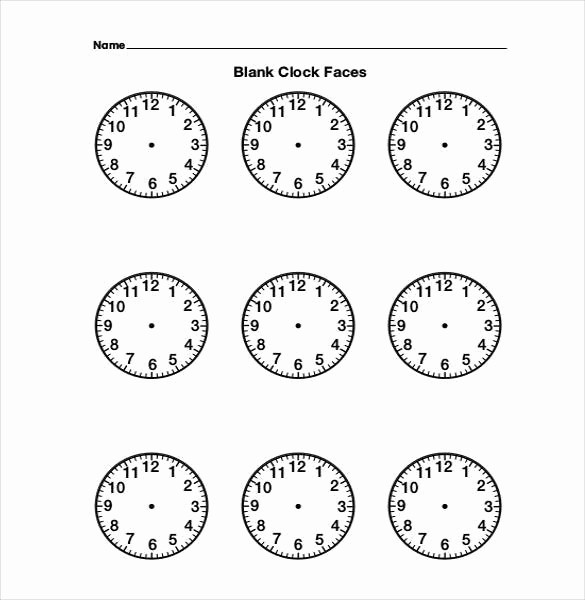 Clock In Clock Out Template Inspirational 17 Printable Clock Templates Pdf Doc