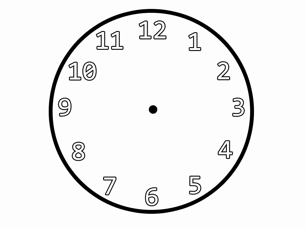 Clock In Clock Out Template Inspirational Coloriages D Objets Horloge Page 2