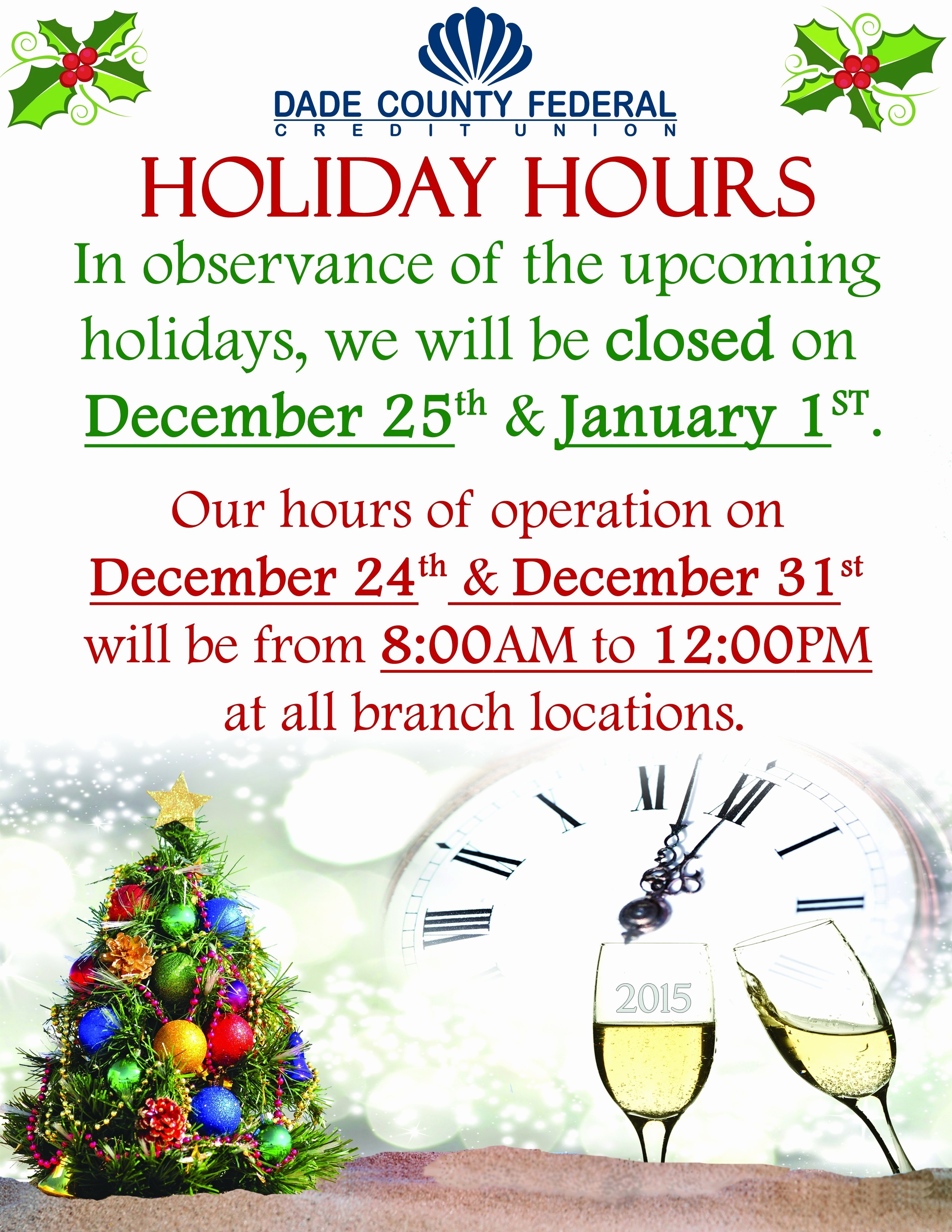 Closed for the Holidays Sign Fresh Holiday Hours Sign