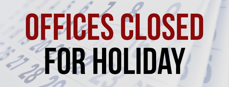 50 Closed For The Holidays Sign