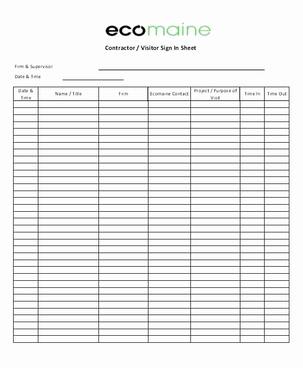 Club Sign In Sheet Template Best Of Key Club Sign In Sheet Template Out tool Excel