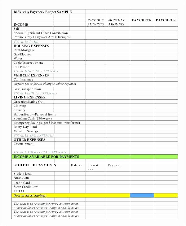College Student Monthly Budget Example New College Student Monthly Bud Template Excel Spreadsheet