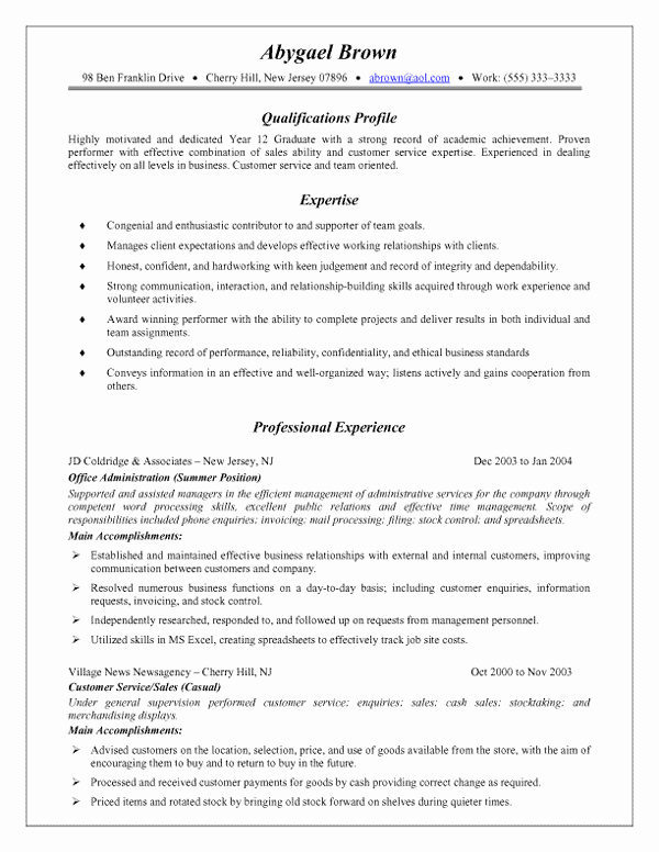 Combined Resume and Cover Letter Beautiful Sample Bination Resume F Resume