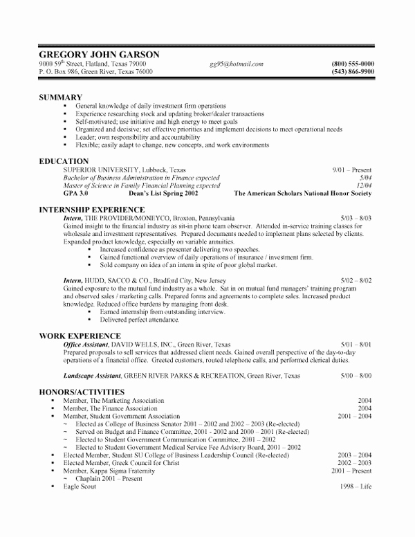 Combined Resume and Cover Letter Lovely Bination Resume Template