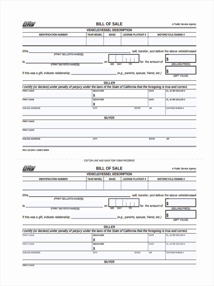 Commercial Truck Bill Of Sale Beautiful Truck Bill Of Sale forms 6 Free Documents Word Pdf